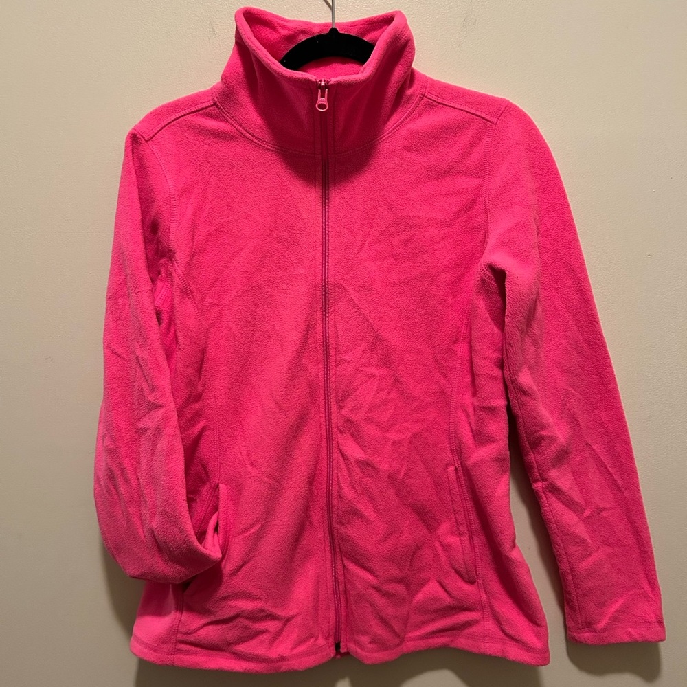Old Navy Women’s Hot Pink Fleece Full Zip Jacket S